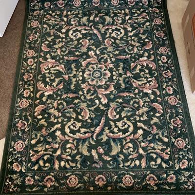 Shaw Rugs - Green Floral Area Rug