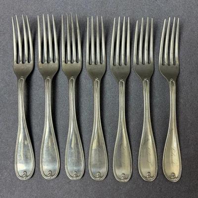 Henry L. Webster & Co. Cable, Monogrammed Coin Silver Fork Set