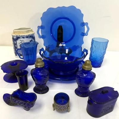 Cobalt & Blue Glass Decorative 