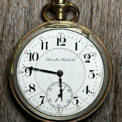 Hamilton Watch Co 1907 Grade 992 Railroad Grade Pocket Watch with 10K Gold Filled Case from Windsor