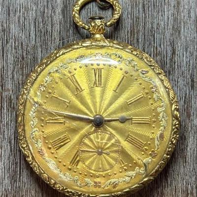 Antique French Gold Verge Fusee Pocket Watch c. Late 18th–Early 19th Century