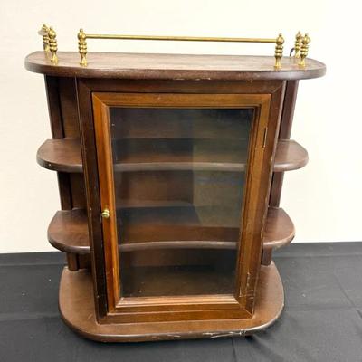Vintage Wooden Display Cabinet 