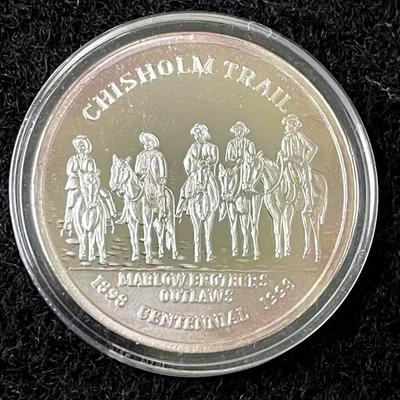 One Troy Ounce Chisholm Trail Round 