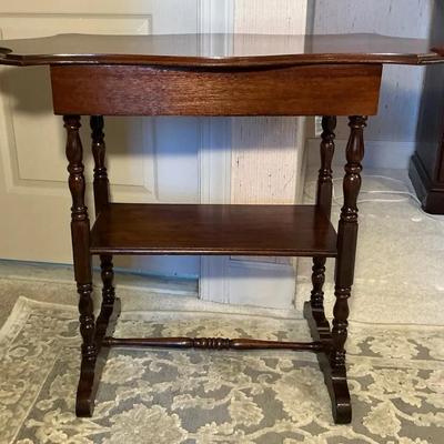 Antique Parlor Table with Drawer
