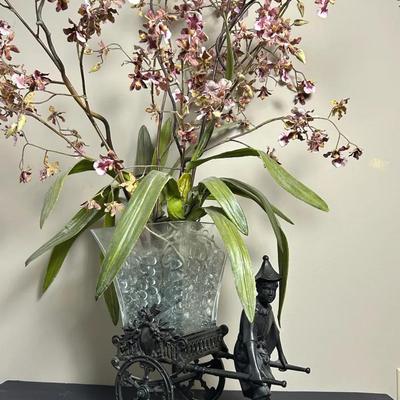 Castilian Imports Bronze Rickshaw Desk Vase - 13”H