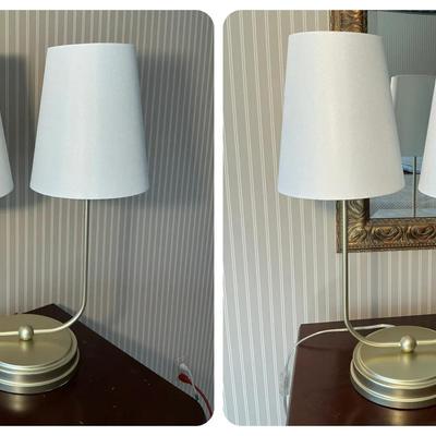 U-Shaped Double Light Table Lamps