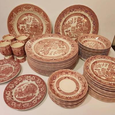 Wessex Collection Red & White China + Misc 