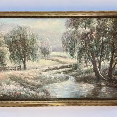 Roger Cooke Meadow Painting (28 x 40)