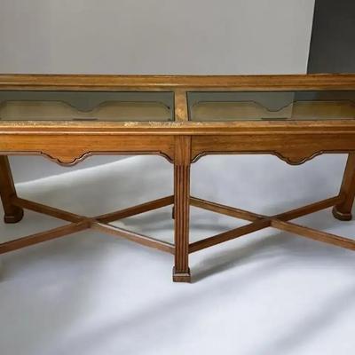 Glass Top Console Table (16 x 60 x 27)