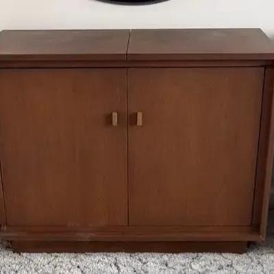 Cabinet Record Player Mid-Century Modern 