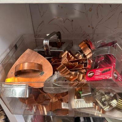 Sale Photo Thumbnail #82: copper cookie cutters