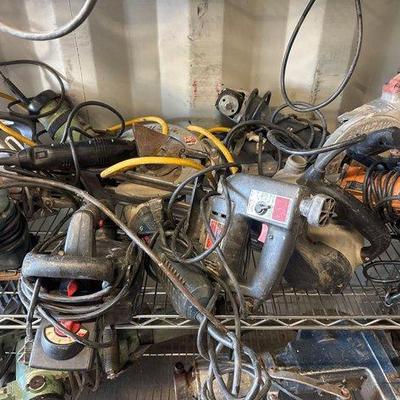 4058 • collection of corded power tools