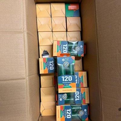 5530 • box of new! quite lux trash bags
