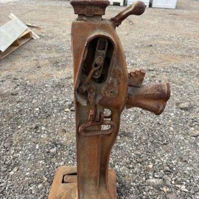 86004 • vintage duff norton no 1528 15 ton railroad jack