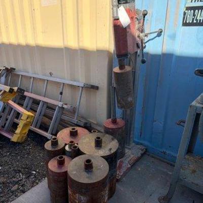 76000 • hilti concrete core drill with 10 core bits
