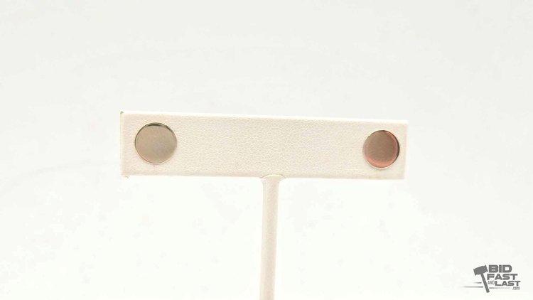 Sale Photo Thumbnail #24: 802 • 10k white gold earrings, 0.9g