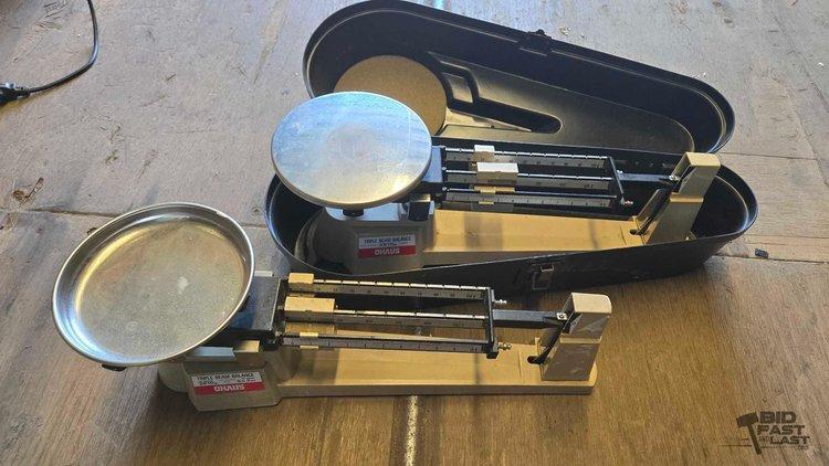 Sale Photo Thumbnail #65: 3062 • (2) ohaus triple beam balance scales