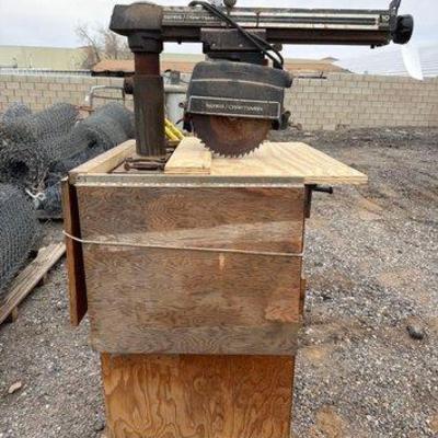 85010 • sears craftsman 10” radial arm saw with portable stand