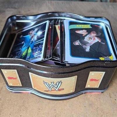 3018 • wwe & ufc trading cards in tin box