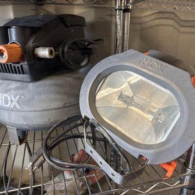4056 • hdx air compressor and work lamp