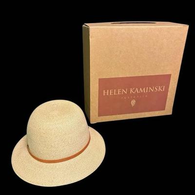 Helen Kaminski Raffia And Polyester Hat Made In Australia 