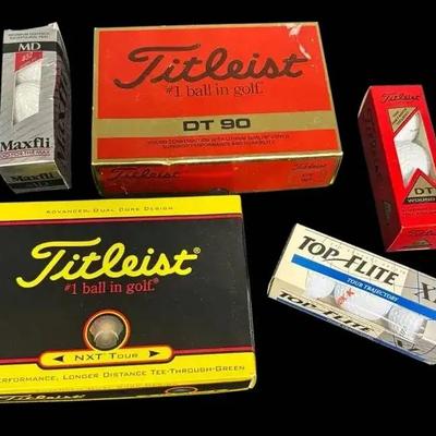 Titleist, Maxfil, And Top Flight Golf Balls