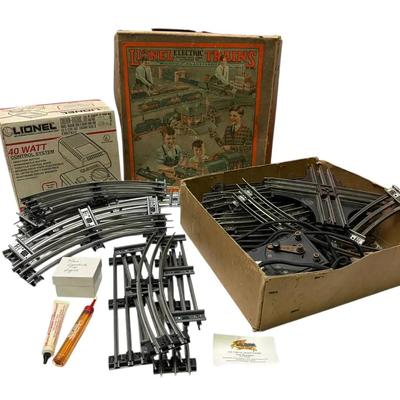 Lionel O-Gauge Tracks, Transformer & Box