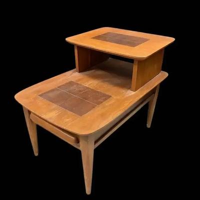 MCM Stanley 2-Tier Wood Side Table 