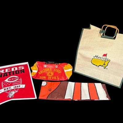 Vintage Arizona State Gym Bag, Masters Tote, & More Sports Memorabilia 