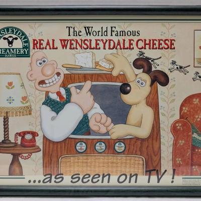 Wallace And Gromit Real Wensleydale Cheese Print