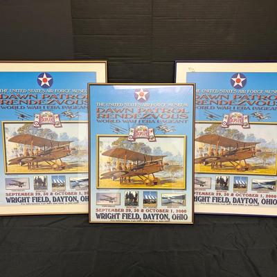 Three United States Air Force Museum 2000s WW1 Event Posters