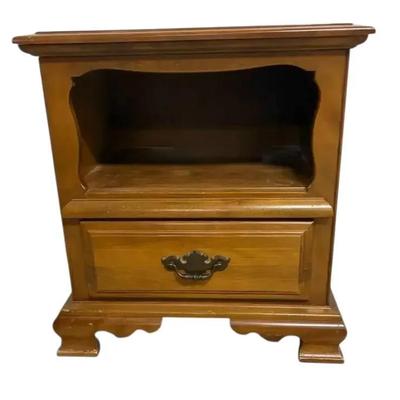 Mid Century Maple Nightstand