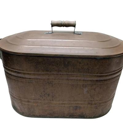 24" Copper Boiler Tub