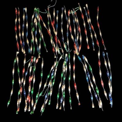 Vintage Colorful Christmas Icicle Spinners