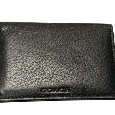 Coach Black Leather Wallet (w/ COA!)