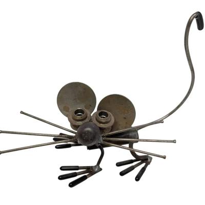 Scrap Metal Mouse Sculpture