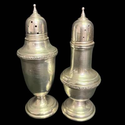 Arrow Smith Sterling Silver Weighted Salt & Pepper Shaker Set - #1 (106g Total)