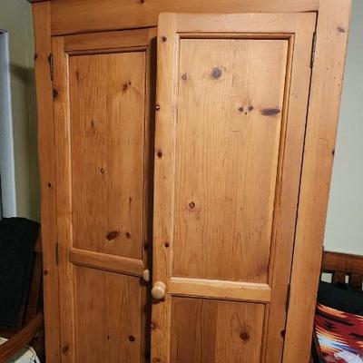 Pine wardrobe