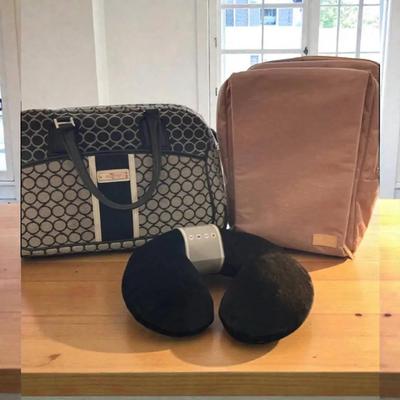 Backpack, Neck Pillow,rolling Bag