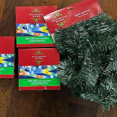 Christmas Garland And Outdoor Lighting