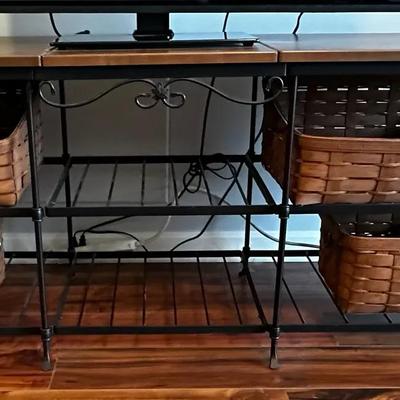 TV Stand With Baskets