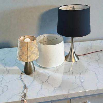 2 Lamps And Lampshade