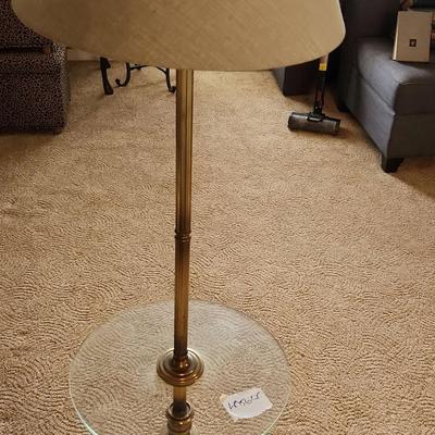 Floor Lamp With Built In Glass Table