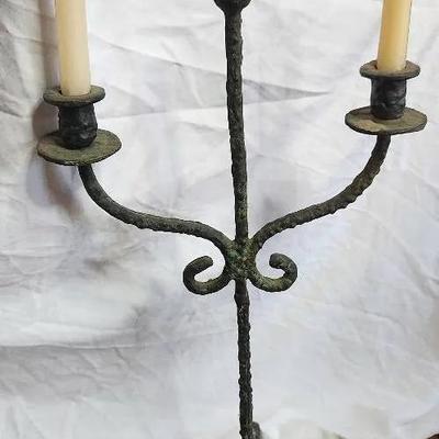 Antique Cast Iron Candelabra