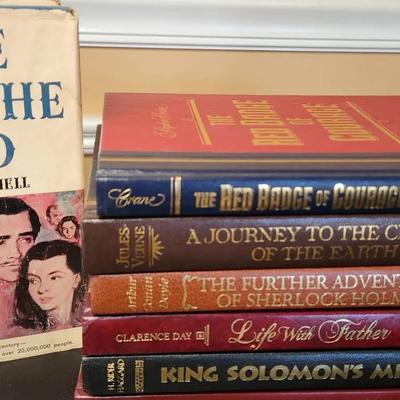 Vintage Assortment Of Hardback Books, Gone With The Wind, King Solomon 