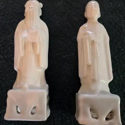 Set of Chinses Blanc de Chine Porcelain Figurines