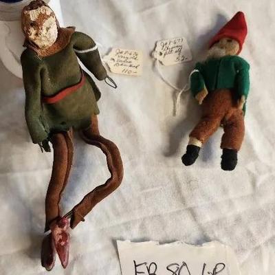 Antique Swiss Robinhood Figure And German Elf Figurine - Both Very Old