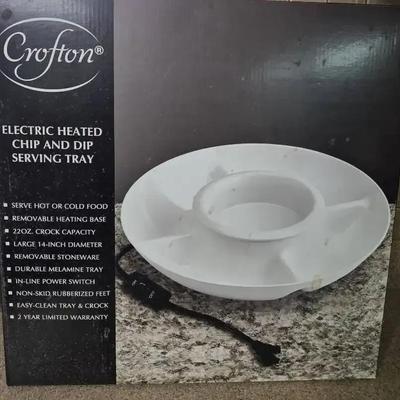 Grofton Electric Heated Chip & Dip Serving Tray