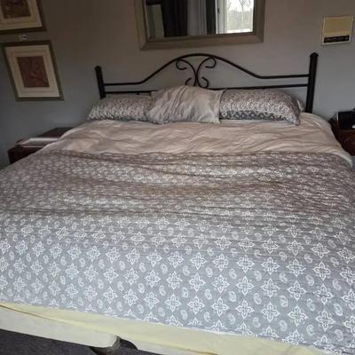 King Size Bed With Frame & Mattress 