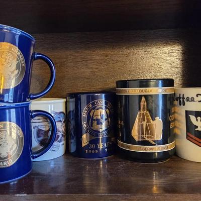 US Navy Petty Officer, McDonnell Douglas, American Embassy Paris Coffee Cups